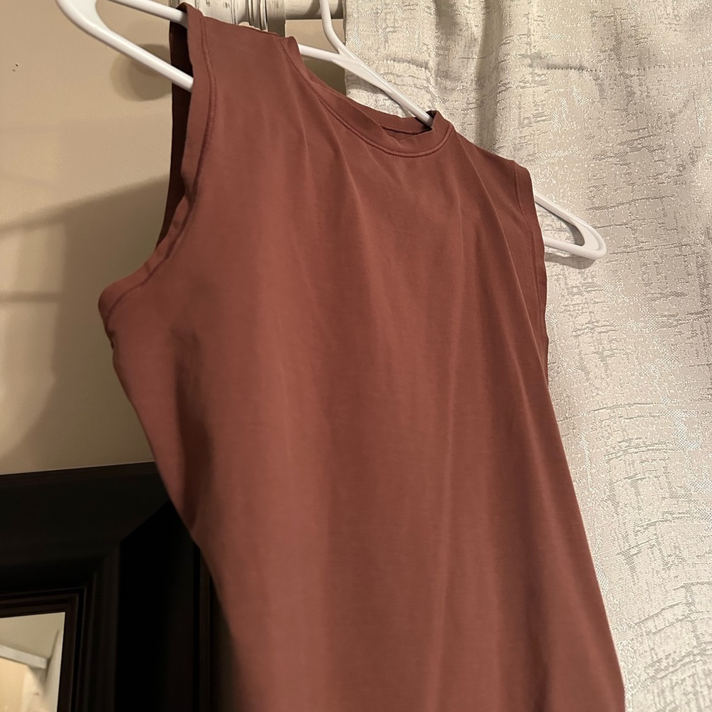 SKIMS Sleeveless Scoop Neck Bodysuit in Dusty Rose